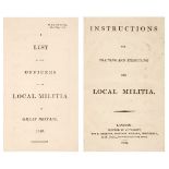 Army Lists. Instructions for Training and Exercising The Local Militia, 1809