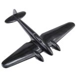 Air Recognition. WWII black Bakelite air recognition model of a Heinkel III Mk V