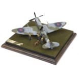 Aircraft Diorama. Spitfire MkIXC Wing Commander J.E. "Johnie"[sic] Johnson