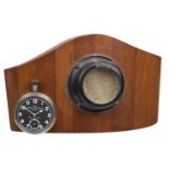 Cockpit Clock. WWI Royal Flying Corps aircraft Swiss Made timepiece by Octava,