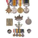 Gloucestershire Yeomanry. A group of four to Captain W.B. Cornock