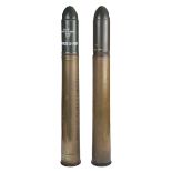 Munitions. Two inert 120 MM L2 HESH rounds