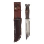 Fighting Knife. A WWII period American fighting knife by Cattaraugus