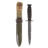 Fighting Knife. WWII American M3 fighting knife dated 1943