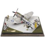 Aircraft Diorama. P-47D Thunderbolt "Miss Fire / Rosie Geth II" 62nd FS/56th FG. Boxted. England