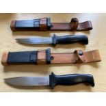 Knives. Two Swedish hunting knives by Bahco