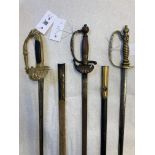 Court Swords. Continental court swords
