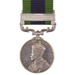 India General Service 1908-35, G.V.R., 1 clasp (F/O. L. Newcombe. R.A.F.)