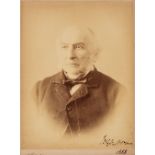 Gladstone (William Ewart, 1809-1898). An unusually large signed photograph, c. 1888