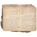 Manuscript Cookery Book. A late 17th-century manuscript recipe book
