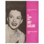 Garland (Judy, 1922-1969). A signed programme for 'An Evening with Judy Garland'