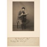 Symonds (John Addington, 1840-1893). Autograph Sentiment Signed with initials