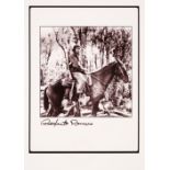 Cuba. Che on a horse before in the Sierra Madre, near Santiago de Cuba, (1936-), c. 1959