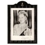 Elizabeth (1900-2002). Signed photograph, 1989
