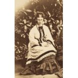 Liddell (Alice Pleasance, 1852-1934). Portrait, c. 1870, albumen print laid on card