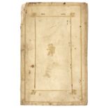 Cheese Manuscript. A pamflyt compiled of Cheese, [?Warwickshire, England], c. 1580