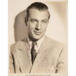 Cooper (Gary, 1901-1961). A signed Paramount Pictures glossy publicity photograph