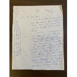 Graves (Robert, 1895-1985). An autograph letter to Harold Eaton Hart, 1971