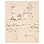 Victoria (1819-1901). A remarkable and undocumented autograph manuscript (unsigned)