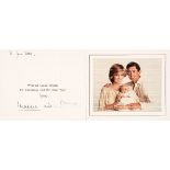 Charles III (Philip Arthur George, 1948-) & Diana (1961-1997). Signed Christmas & New Year card,