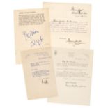 Literary & Historical Autographs. A group of 18 Typed Letters Signed by notable people, 20th