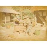 Japan. An album containing 50 photographs, c. 1880s, colour-tinted albumen prints