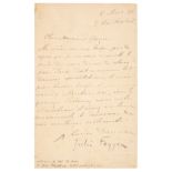 Feyghine (Julie, c. 1861/1863-1882). Letter Signed, 'Julie Feygin', 8 March 1881