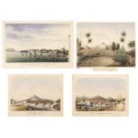 Ceylon - Silvaf (Hippolyte, 1801-79). A collection of 10 watercolour views of Ceylon, mid 19th c.