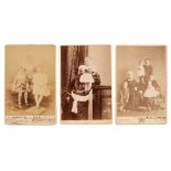 Victoria (1819-1901). A group of 7 cabinet cards and 1 photograph annotated in Queen Victoria's
