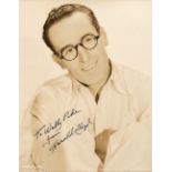 Lloyd (Harold, 1893-1971). A vintage signed and inscribed glossy photograph