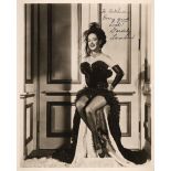 Lamour (Dorothy, 1914-1996). A vintage signed and inscribed photograph