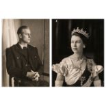 British Royalty. A group of 4 photographs of Queen Elizabeth II and two of the Duke of Edinburgh
