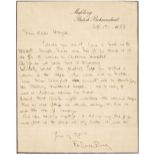 Baden-Powell (Robert, 1857-1941). A group of 5 Autograph Letters and 1 Typed Letter Signed