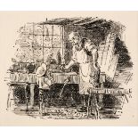 Ardizzone (Edward, 1900-1979). Ink drawing for 'The Man Who Pretended to Eat' by Eleanor Farjeon