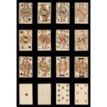 Belgian playing cards. Provincial variant of the Paris pattern, Belgium?, unknown maker, circa 1810