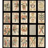 Mexican playing cards. Spanish National pattern, Mexico: Don Pedro Cappe, circa 1830