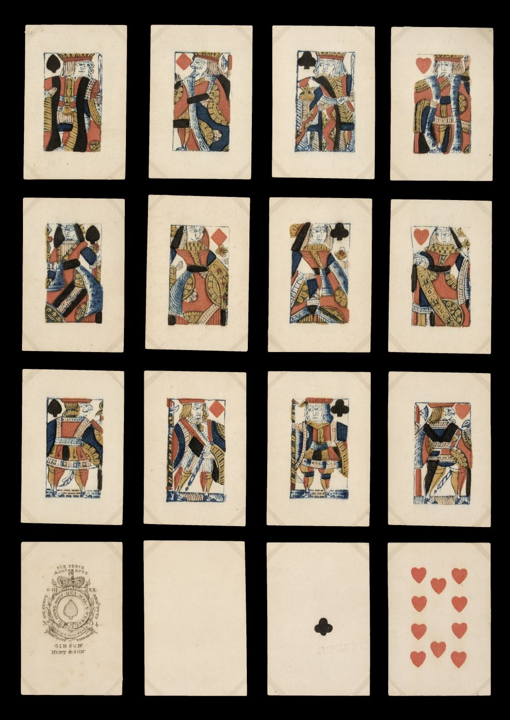 English playing cards. Standard pack, London: Gibson, Hunt & Son, circa 1802