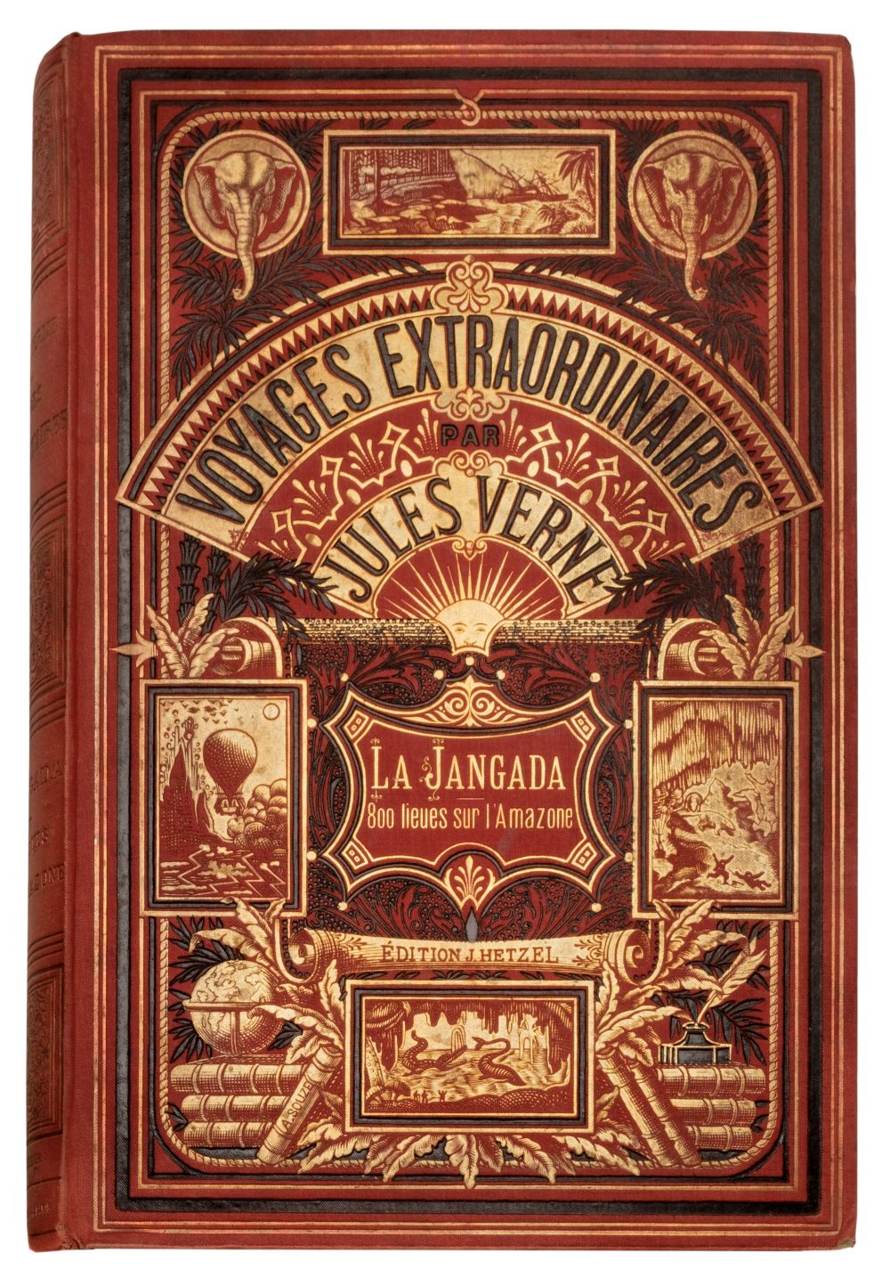 Verne (Jules). Les Voyages Extraordinaires. La Jangada; huit cents lieues sur l'Amazone, [1881]