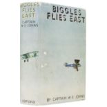 Johns (W.E). Biggles Flies East, 1st edition, London: Oxford University Press, 1935