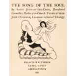 Gill (Eric, illustrator). The Song of the Soul by Saint John-of-the-Cross, Barefooted Carmelite