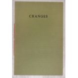 Heaney (Seamus, 1939-2013). Changes, privately printed for the author by Peter Fallon