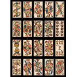 Bohemian playing cards. Prague type II Trappola, Prague: Wenzel Sewera, circa 1850, & 1 other