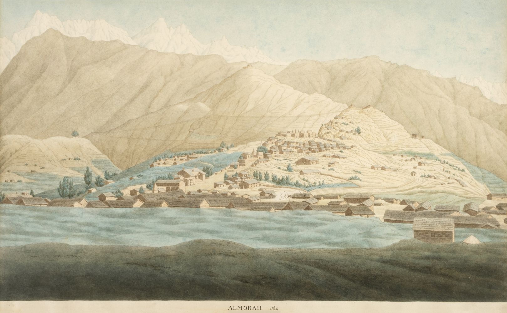 Hearsey (Hyder Young, 1782-1840). Almora, Uttar Pradesh, India, 1815, watercolour