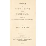 Blake (William). Songs of Innocence and Experience..., 1839