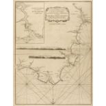 Devon. Laurie (Robert & Whittle James), Two Sea Charts of South Devon, circa 1798