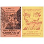 Bawden (Edward). Faberdum & Faberdee Puzzle List for Christmas 1934..., and others