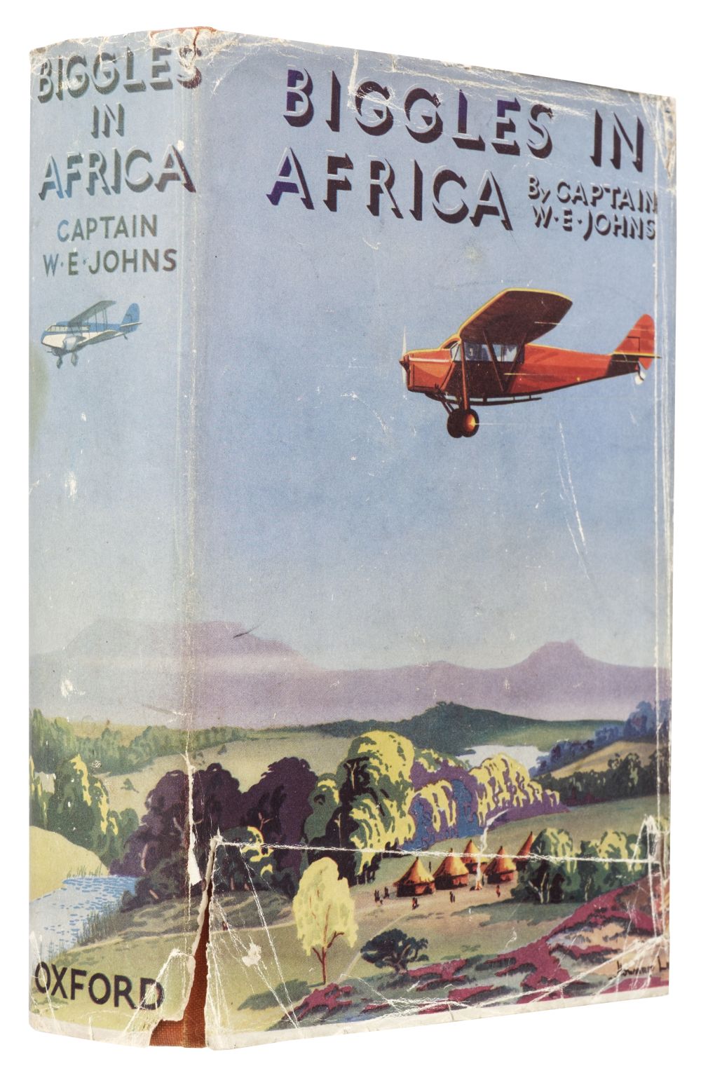 Johns (W.E). Biggles in Africa, 1st edition, London: Oxford University Press, 1936