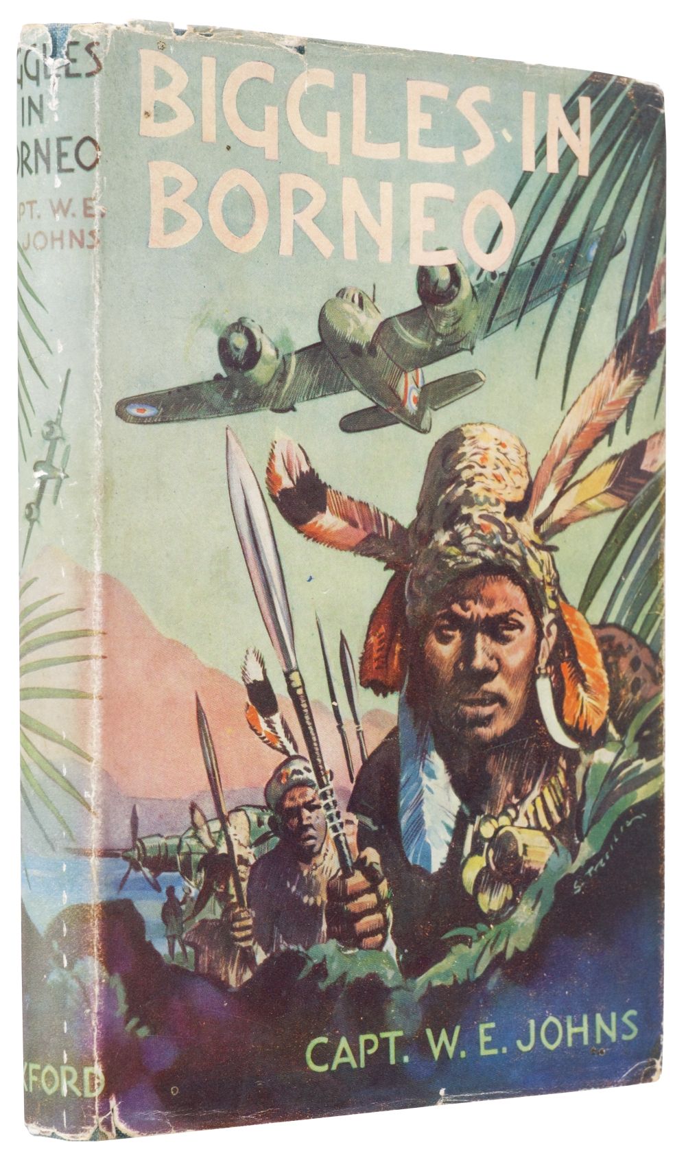 Johns (W.E). Biggles in Borneo, 1st edition, London: Oxford University Press, 1943