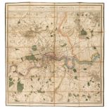 London. Wyld (James). A New Topographical Map of the Country in the Vicinity of London..., 1843