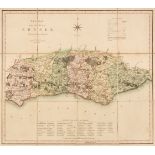 Folding Maps. A collection of approximately 45 maps, mostly 19th century